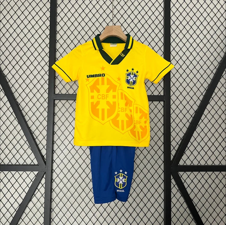 Maillots Enfant Domicile Brésil 1993/1994 Jaune Taille vide